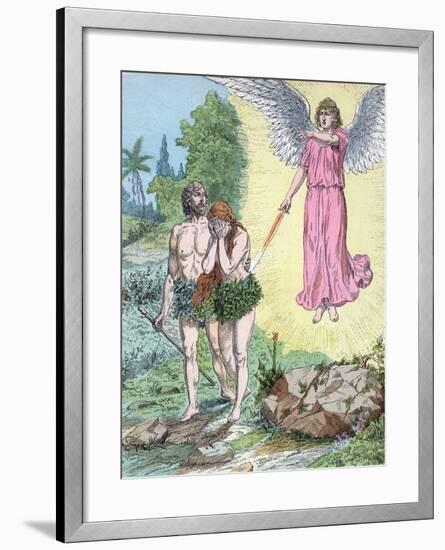 Adam and Eve Expelled from Paradise by Henri Grobet-Stefano Bianchetti-Framed Photographic Print