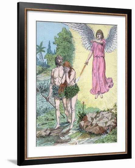 Adam and Eve Expelled from Paradise by Henri Grobet-Stefano Bianchetti-Framed Photographic Print