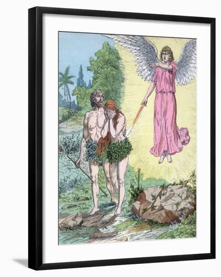 Adam and Eve Expelled from Paradise by Henri Grobet-Stefano Bianchetti-Framed Photographic Print