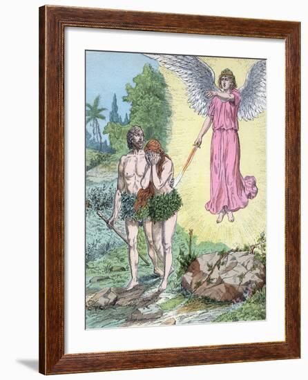 Adam and Eve Expelled from Paradise by Henri Grobet-Stefano Bianchetti-Framed Photographic Print