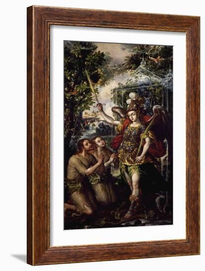 Adam and Eve Expelled from Paradise-Juan Correa-Framed Giclee Print