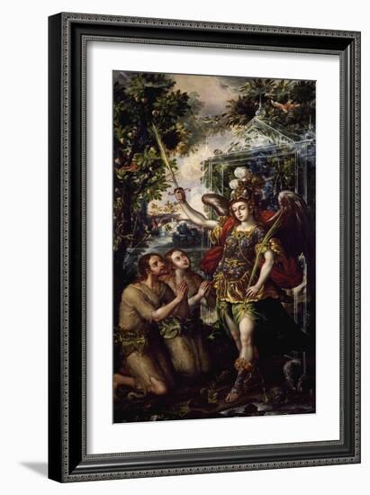 Adam and Eve Expelled from Paradise-Juan Correa-Framed Giclee Print