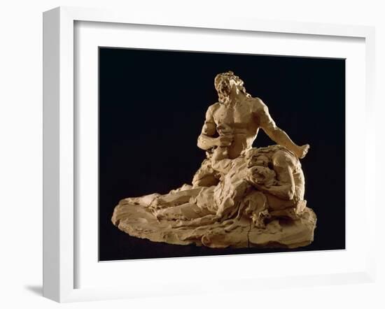 Adam and Eve Finding Body of Abel-Antonio Canova-Framed Giclee Print