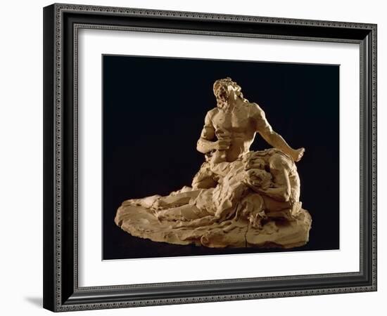 Adam and Eve Finding Body of Abel-Antonio Canova-Framed Giclee Print