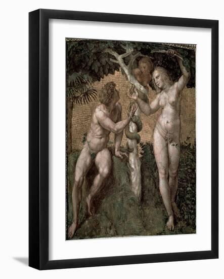 Adam and Eve, from the 'Stanza Della Segnatura', c.1508-11-Raphael-Framed Giclee Print