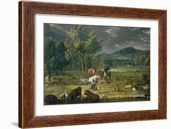 Adam and Eve in Paradise-Johann Wenzel Peter-Framed Giclee Print