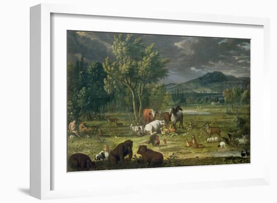 Adam and Eve in Paradise-Johann Wenzel Peter-Framed Giclee Print