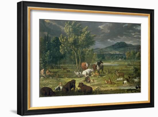 Adam and Eve in Paradise-Johann Wenzel Peter-Framed Giclee Print