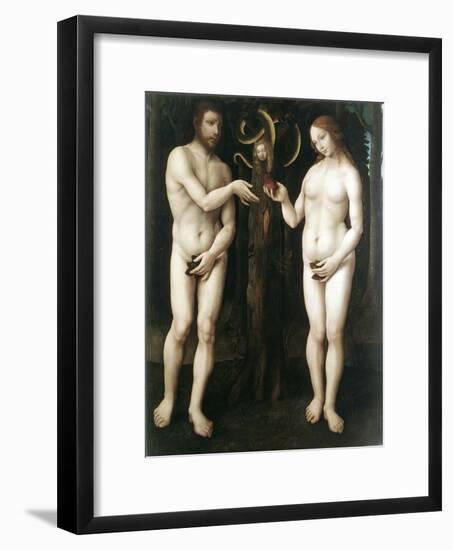 Adam and Eve' ('The Temptation of Adam), C1520-null-Framed Giclee Print