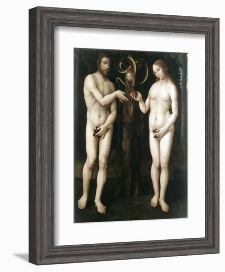 Adam and Eve' ('The Temptation of Adam), C1520-null-Framed Giclee Print