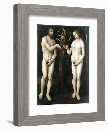 Adam and Eve' ('The Temptation of Adam), C1520-null-Framed Giclee Print