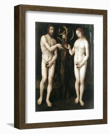 Adam and Eve' ('The Temptation of Adam), C1520-null-Framed Giclee Print