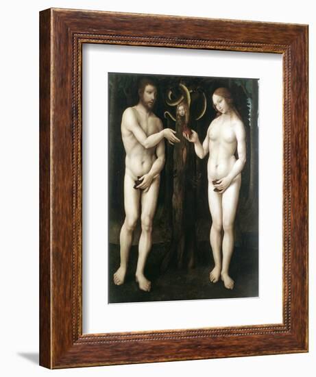 Adam and Eve' ('The Temptation of Adam), C1520-null-Framed Giclee Print