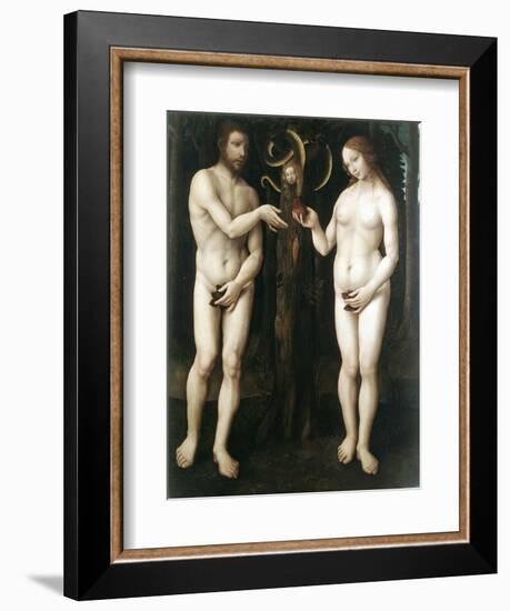 Adam and Eve' ('The Temptation of Adam), C1520-null-Framed Giclee Print