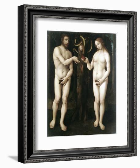 Adam and Eve' ('The Temptation of Adam), C1520-null-Framed Giclee Print