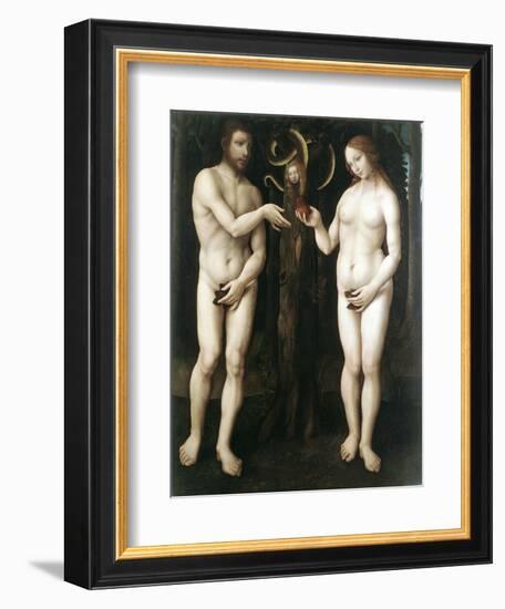 Adam and Eve' ('The Temptation of Adam), C1520-null-Framed Giclee Print