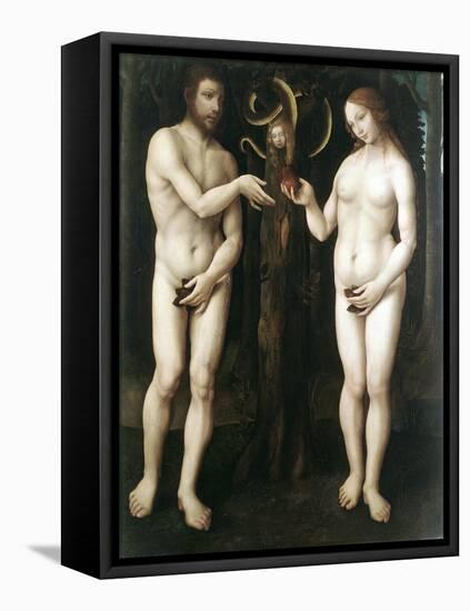 Adam and Eve' ('The Temptation of Adam), C1520-null-Framed Premier Image Canvas
