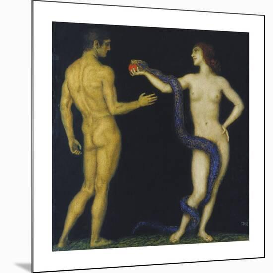 Adam and Eve-Franz von Stuck-Mounted Premium Giclee Print