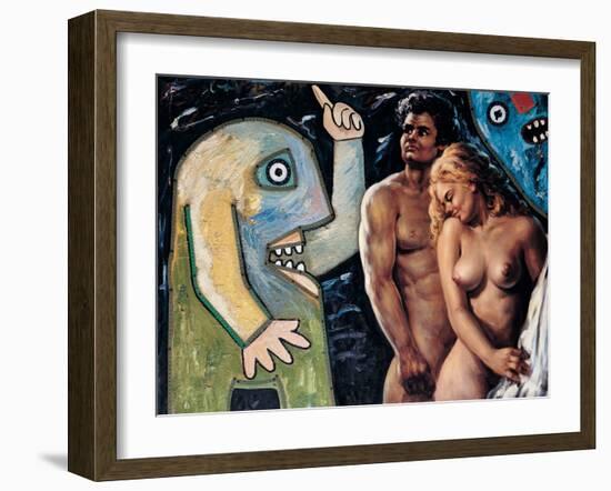 Adam and Eve-Baj Enrico-Framed Giclee Print