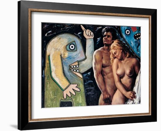 Adam and Eve-Baj Enrico-Framed Giclee Print