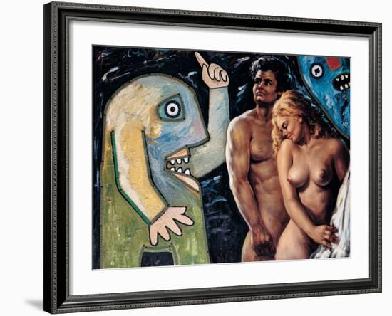 Adam and Eve-Baj Enrico-Framed Giclee Print