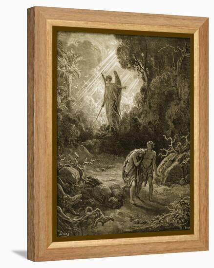 Adam and Eve-Gustave Doré-Framed Premier Image Canvas