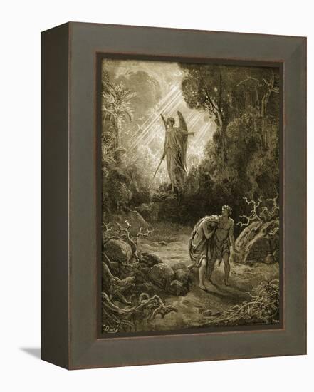 Adam and Eve-Gustave Doré-Framed Premier Image Canvas