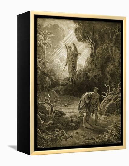 Adam and Eve-Gustave Doré-Framed Premier Image Canvas