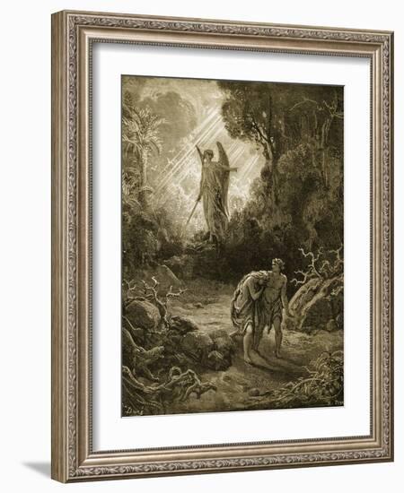 Adam and Eve-Gustave Doré-Framed Giclee Print