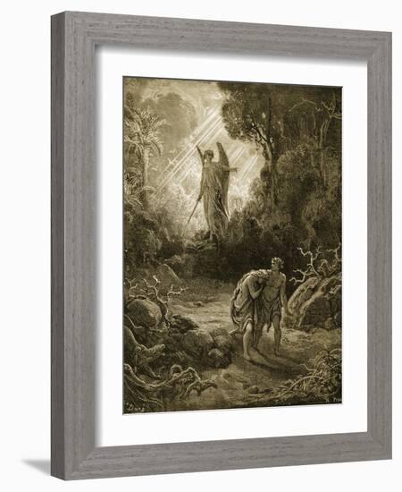 Adam and Eve-Gustave Doré-Framed Giclee Print