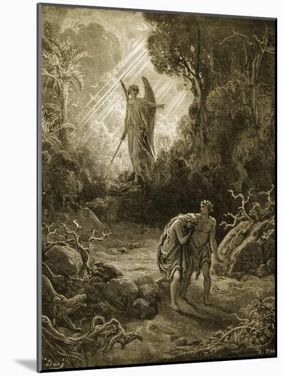 Adam and Eve-Gustave Doré-Mounted Giclee Print