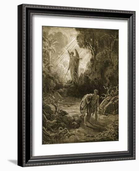 Adam and Eve-Gustave Doré-Framed Giclee Print