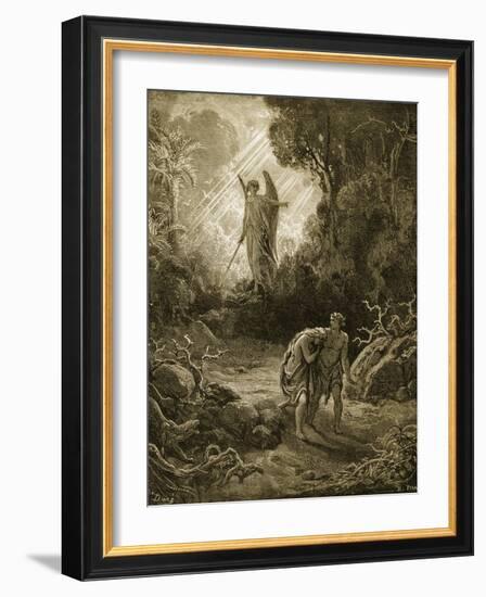 Adam and Eve-Gustave Doré-Framed Giclee Print