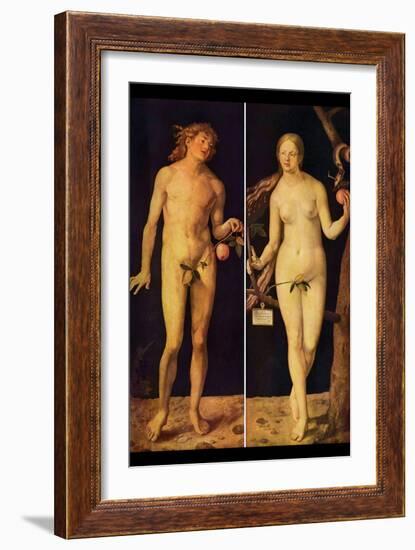 Adam and Eve-Albrecht Dürer-Framed Art Print