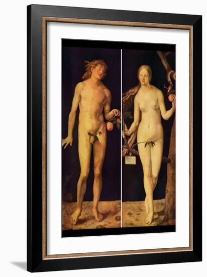 Adam and Eve-Albrecht Dürer-Framed Art Print