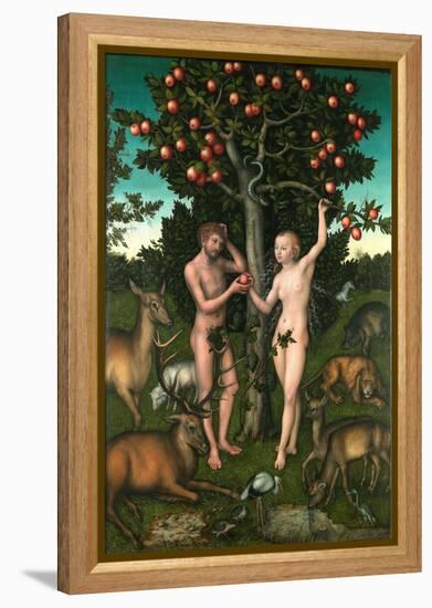 Adam and Eve-Lucas Cranach the Elder-Framed Premier Image Canvas