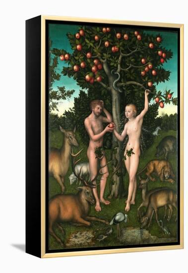 Adam and Eve-Lucas Cranach the Elder-Framed Premier Image Canvas