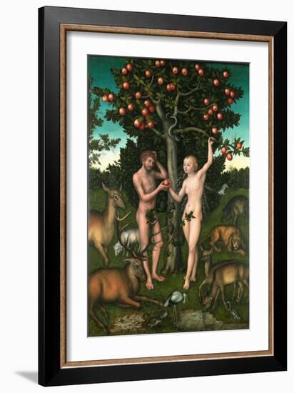 Adam and Eve-Lucas Cranach the Elder-Framed Giclee Print