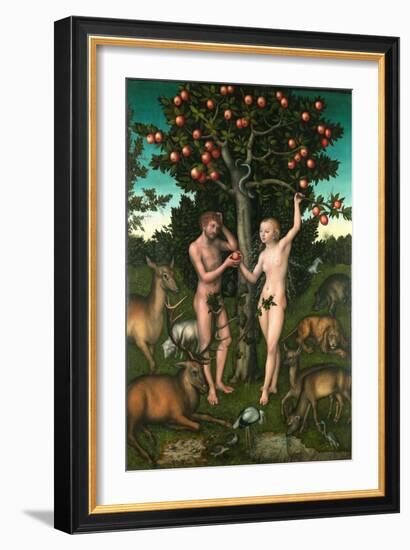 Adam and Eve-Lucas Cranach the Elder-Framed Giclee Print