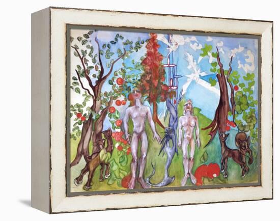 Adam and Eve-Zelda Fitzgerald-Framed Stretched Canvas