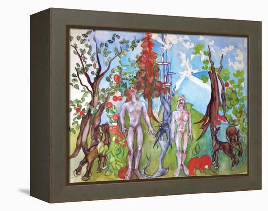 Adam and Eve-Zelda Fitzgerald-Framed Stretched Canvas