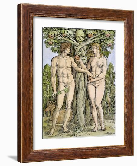 Adam and Eve-Hans Sebald Beham-Framed Giclee Print