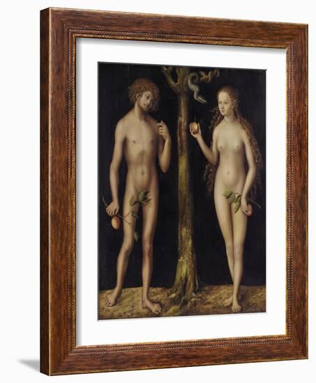 Adam and Eve-Lucas Cranach the Elder-Framed Giclee Print