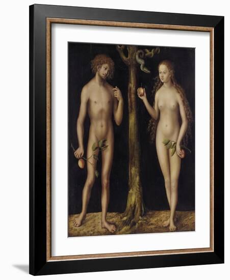 Adam and Eve-Lucas Cranach the Elder-Framed Giclee Print