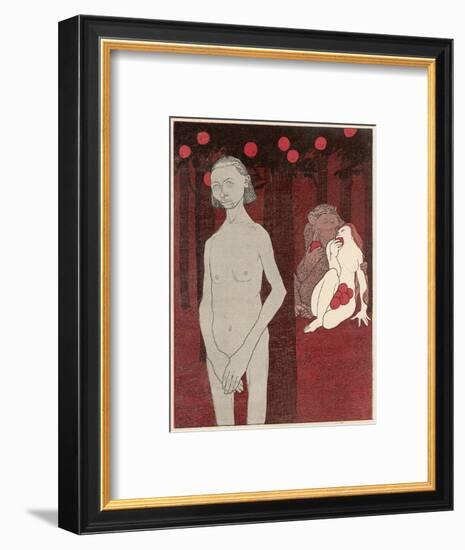 Adam and Eve-null-Framed Art Print