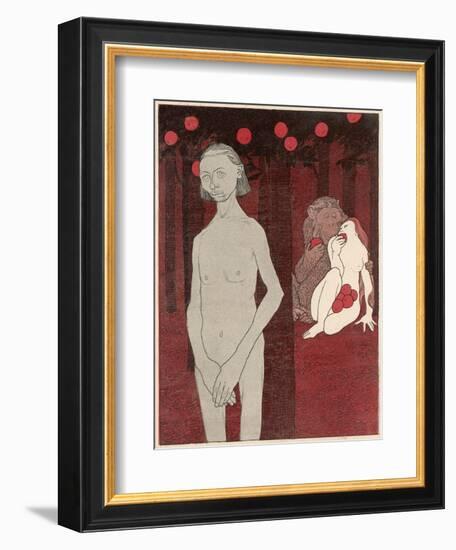 Adam and Eve-null-Framed Art Print