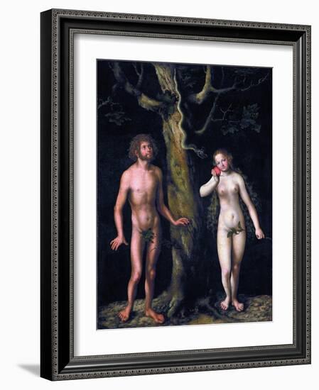 Adam and Eve-Lucas Cranach the Elder-Framed Giclee Print