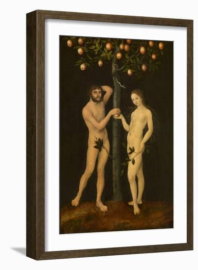 Adam and Eve-Lucas Cranach the Elder-Framed Giclee Print