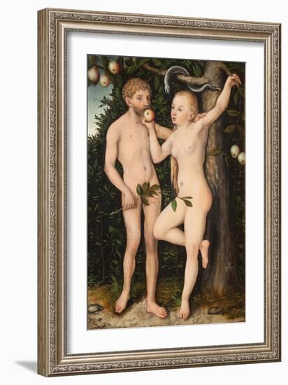 Adam and Eve-Lucas Cranach the Elder-Framed Giclee Print