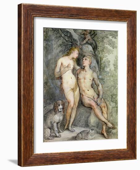 Adam and Eve-Hendrik Goltzius-Framed Giclee Print